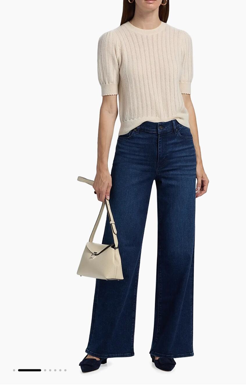 Frame Denim Le Slim Palazzo High Waist Wide Leg Denim Jeans 30